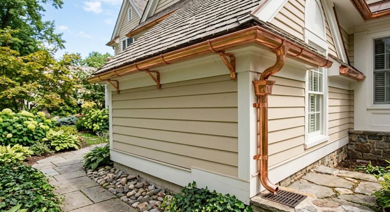 Copper Gutter Installation in Mcdonough, GA
