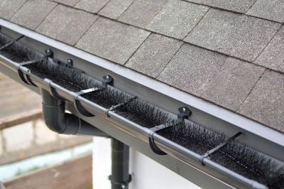 Gutter Cover on a Residential Roof