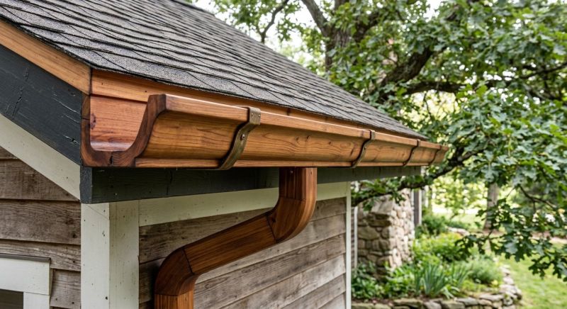 Wood Rain Gutter Installation in Mcdonough, GA